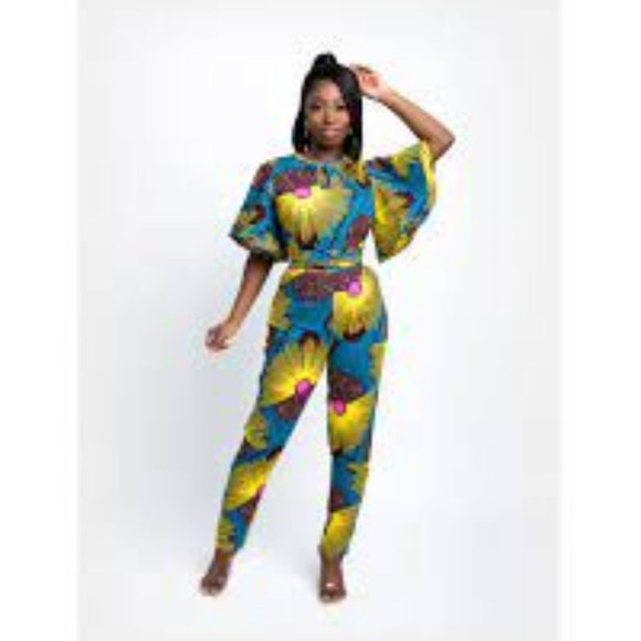 Selling African Print Jumpsuit (OFUURE) - Picture 3 of 3